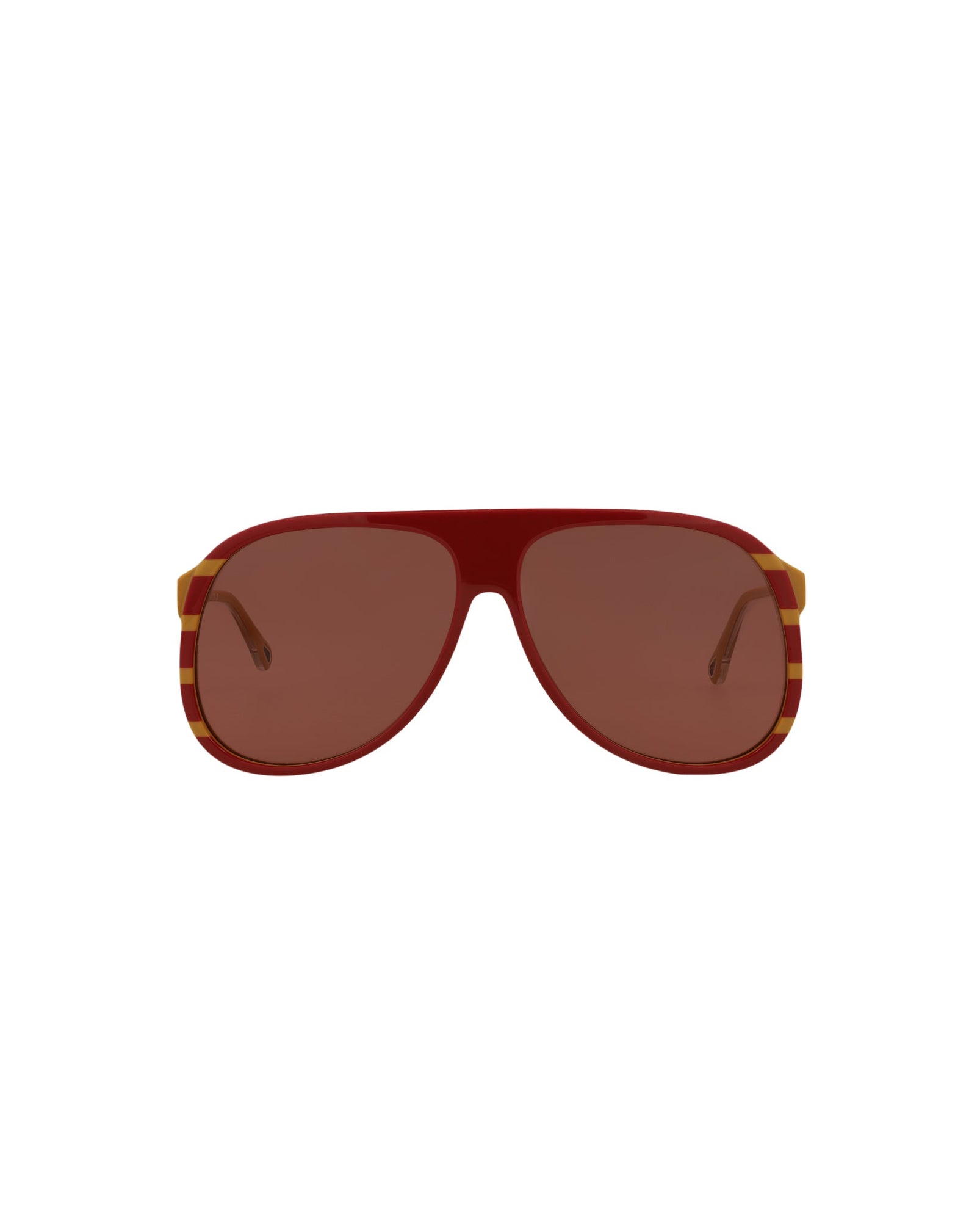 Chloe Aviator Bio Acetate Sunglasses | Red