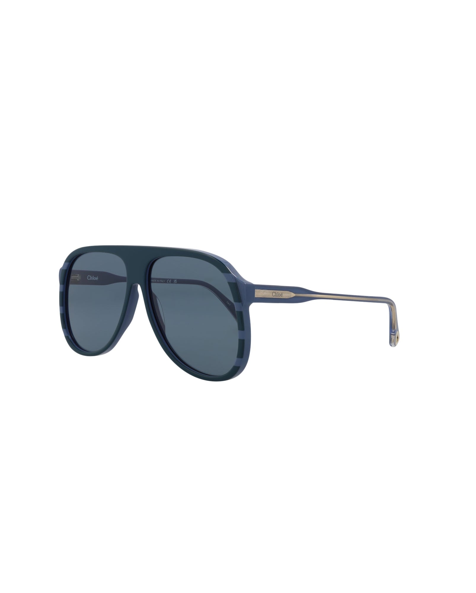 Chloe Aviator Bio Acetate Sunglasses | Blue