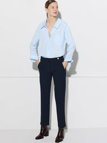 Charlotte Stretch Crepe Pant | Navy