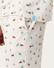 Mens | Chase PJ Set in Big Red Trucks | Snow