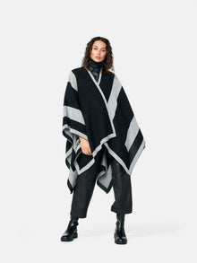 Womens | Icon Poncho | Black/Cool Gray