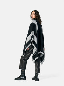 Womens | Icon Poncho | Black/Cool Gray