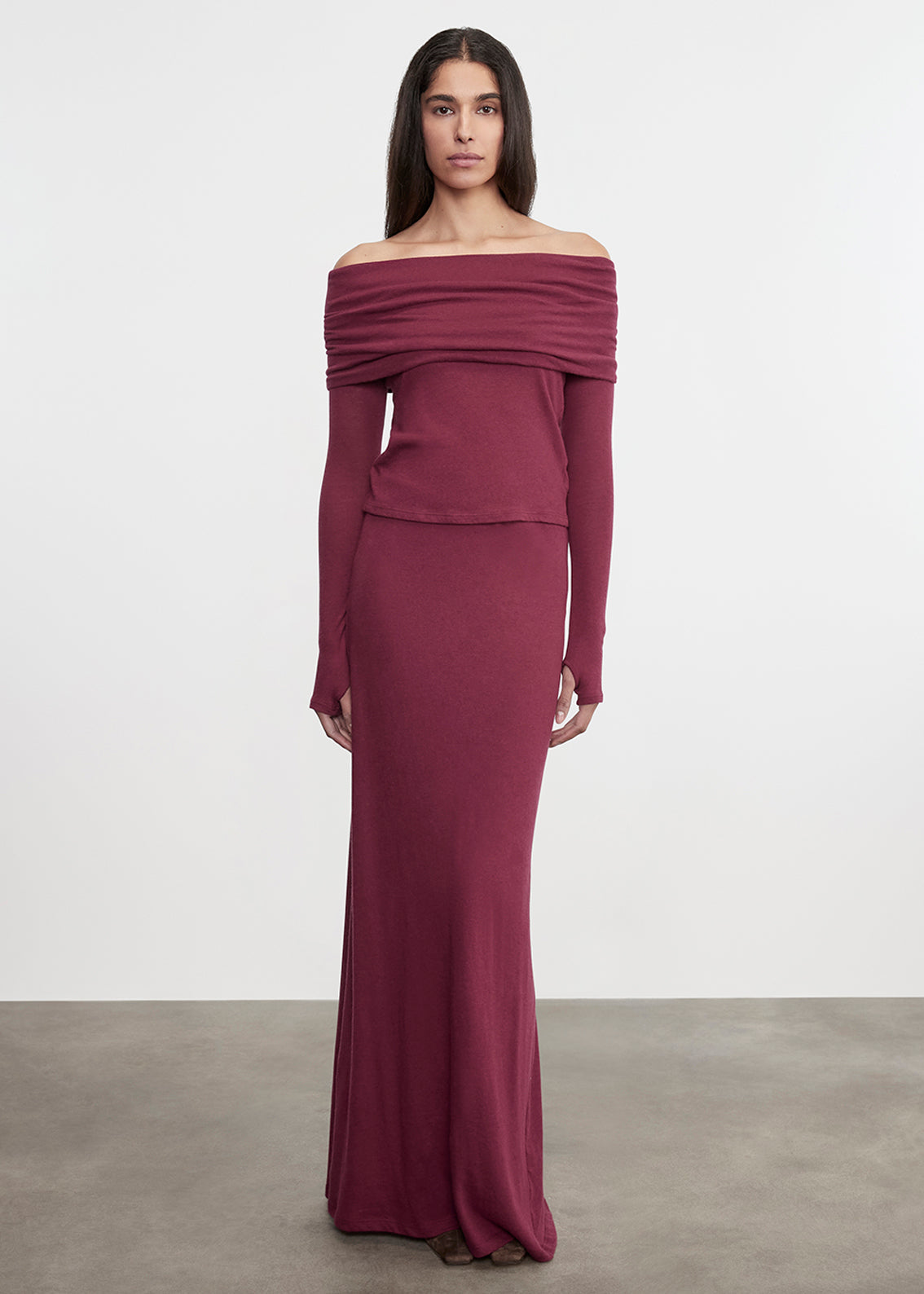 Cashmere Bias Skirt | Barolo