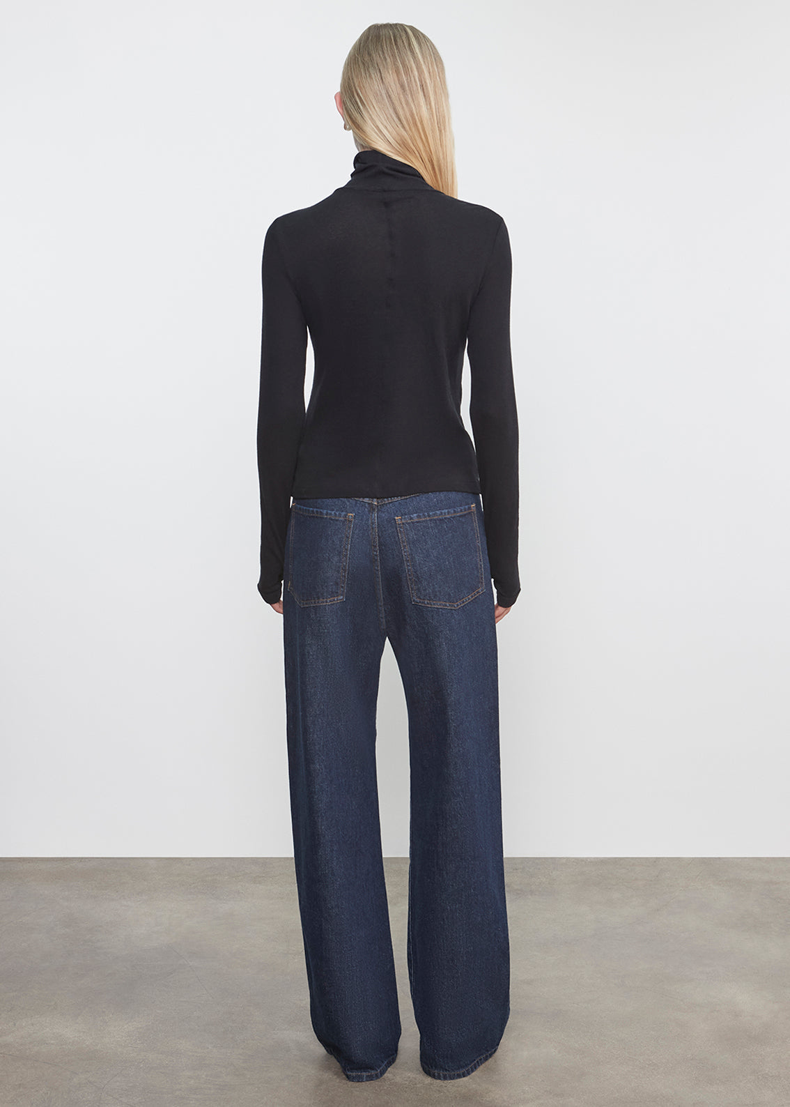 Relaxed Straight Leg Jean | Dark Rinse