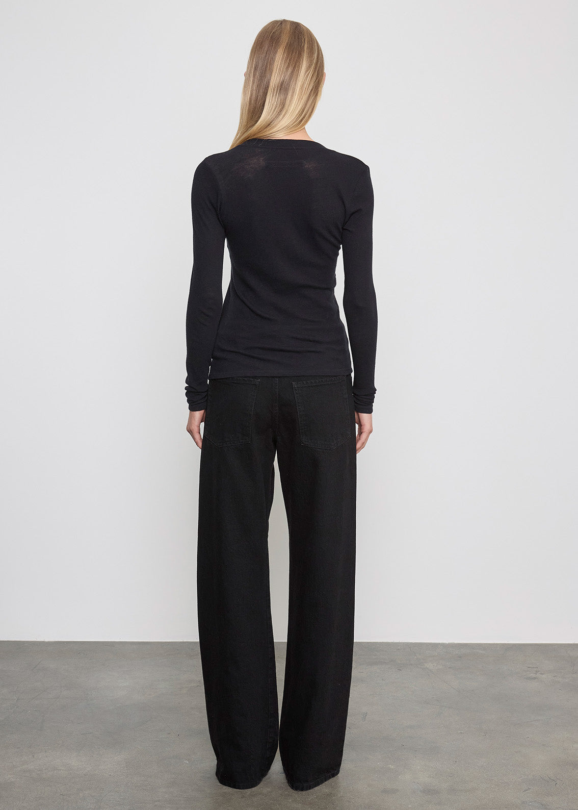 Cashmere L/S Cardigan | Black