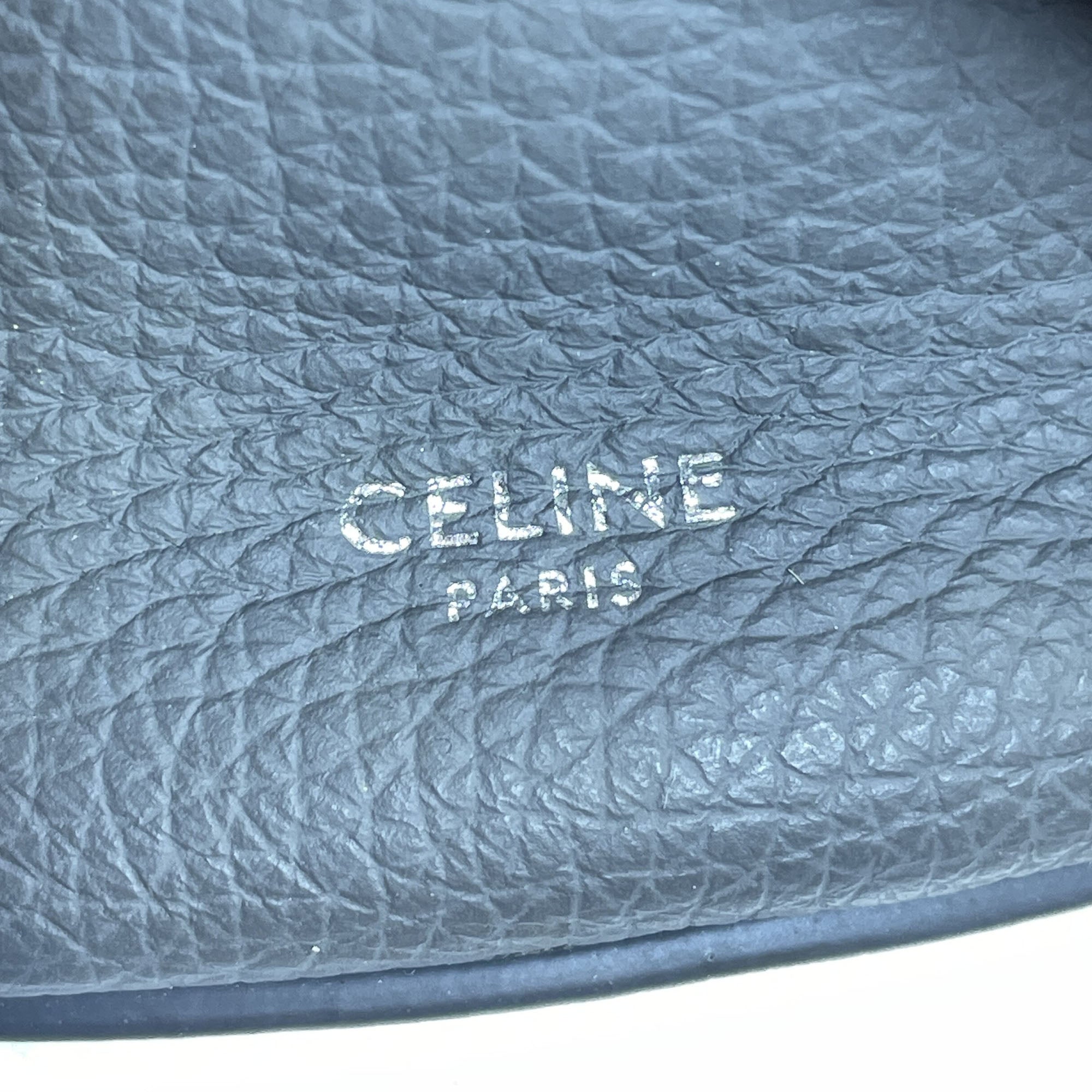 Celine | Pre-Owned Nano Leather Big Bucket Bag | Gray
