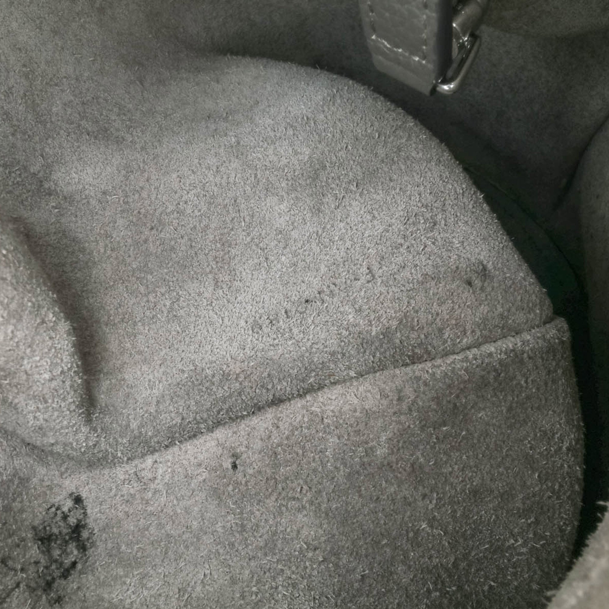 Celine | Pre-Owned Nano Leather Big Bucket Bag | Gray