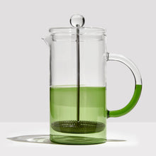 Two Tone Coffee Plunger | Clear/Green