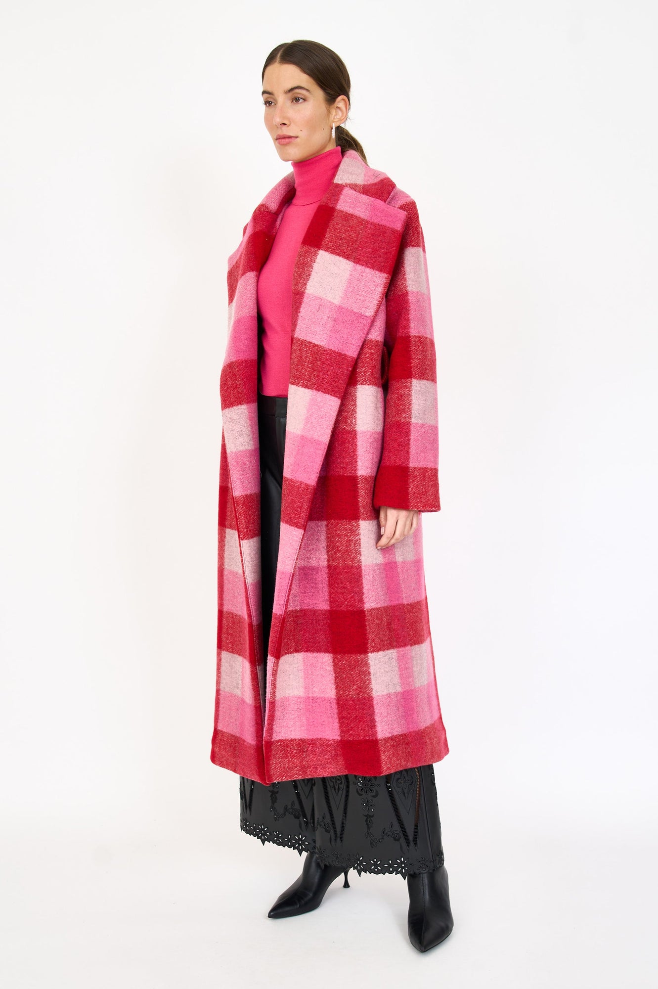 Josephine Coat | Pink Check