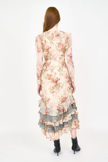 Violet Dress | Ivory Brocade