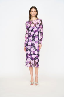 Aubrey Dress | Violet Shadow Flower