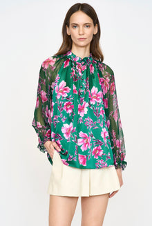 Karla Blouse | Pink Poinsettia