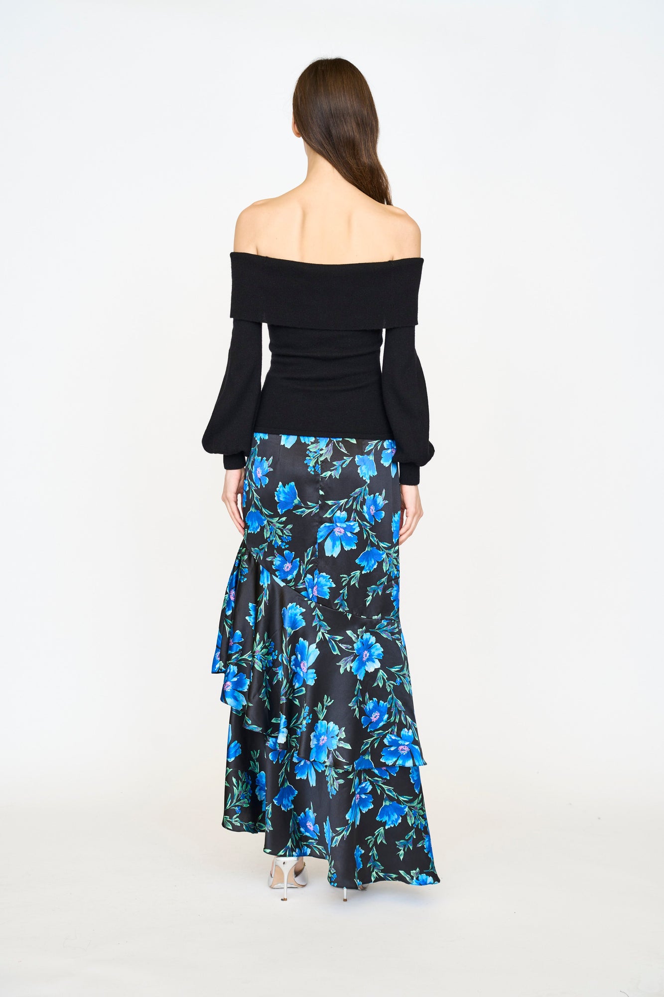 Eden Skirt | Sapphire Poinsettia