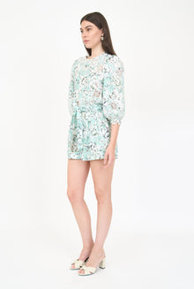 Sydney Top | Teal Vintage Floral