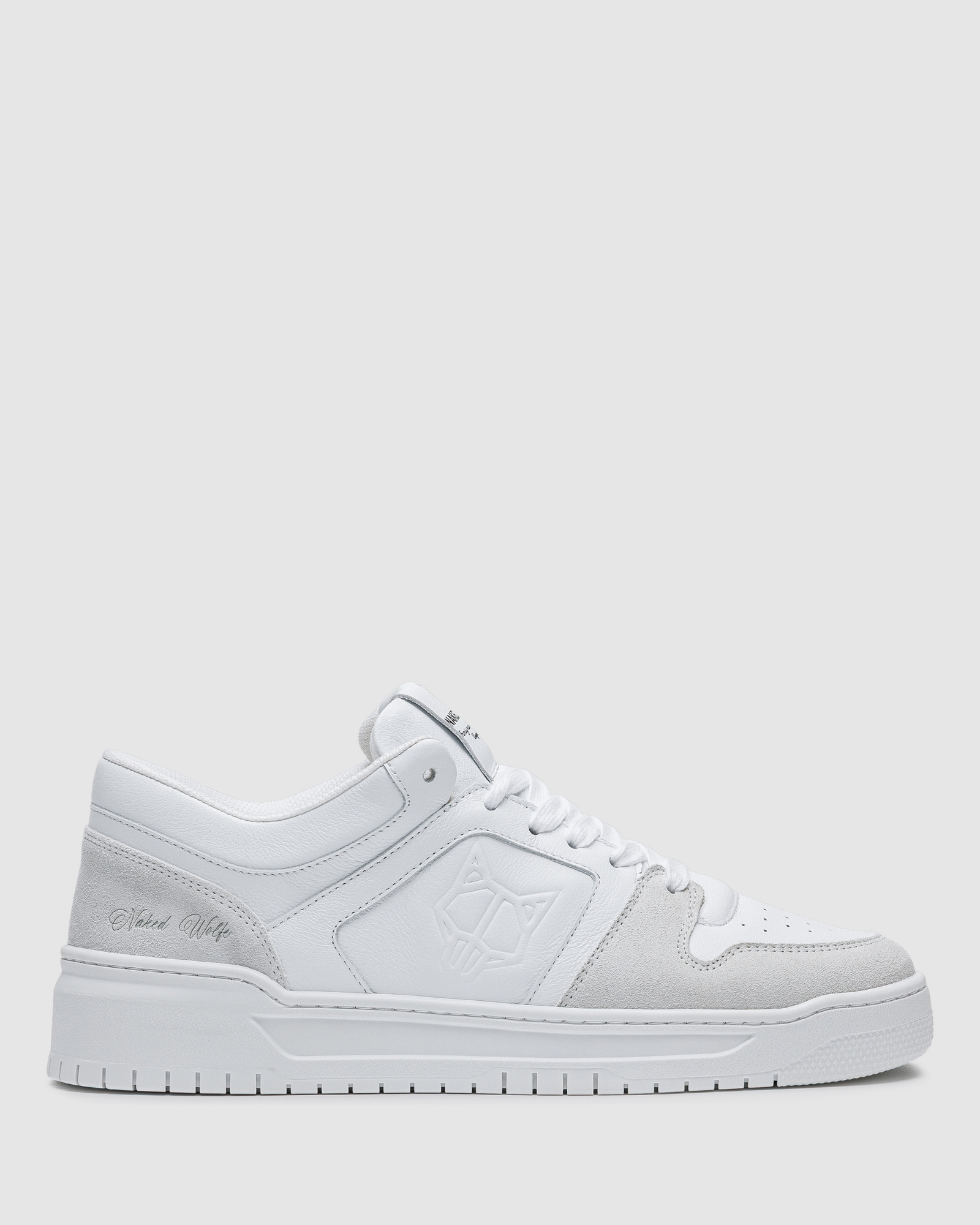 Mens | CM-01 Suede/Leather Sneaker | White/White