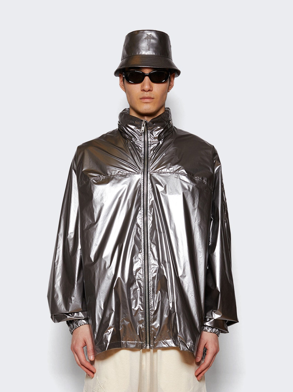 Rick Owens X Champion | Jumbo Windbreaker | Silver