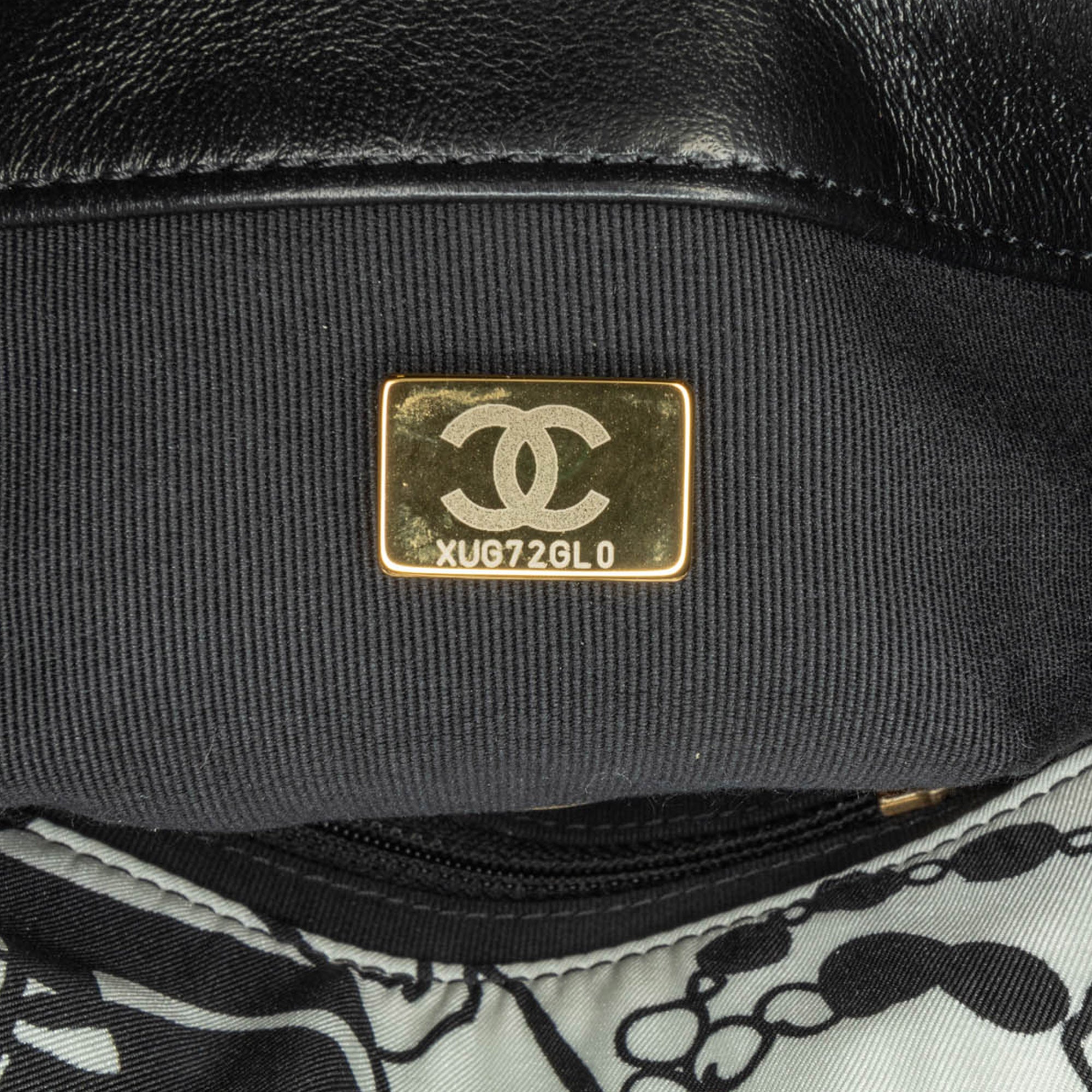 Chanel | Pre-Owned Mini Printed Canvas Deer Coco Flap | White/Black