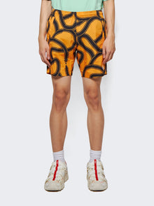 Men | Marcelo Burlon County Of Milan | All Over Snakes Swimshort | Ocher Yellow