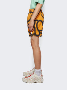 Men | Marcelo Burlon County Of Milan | All Over Snakes Swimshort | Ocher Yellow