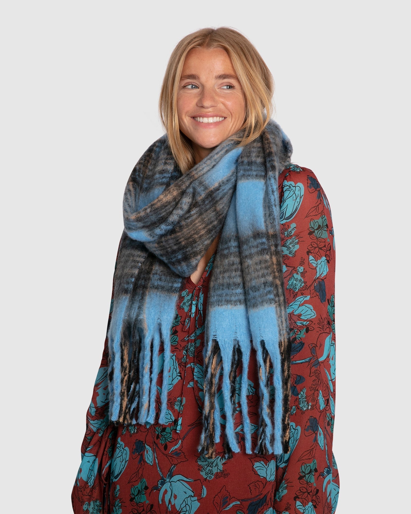 Women | Coming Home Scarf | Blue