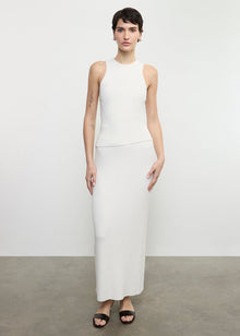 Boucle Knit Skirt | Off White