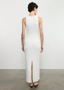 Boucle Knit Skirt | Off White