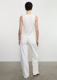 Boucle Knit Vest | Off White