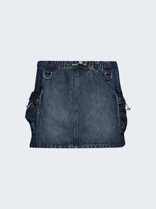 Women | Coperni | Denim Cargo Skirt | Blue