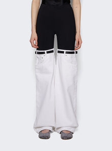 Women | Coperni | Hybrid Denim Trousers | Black & White