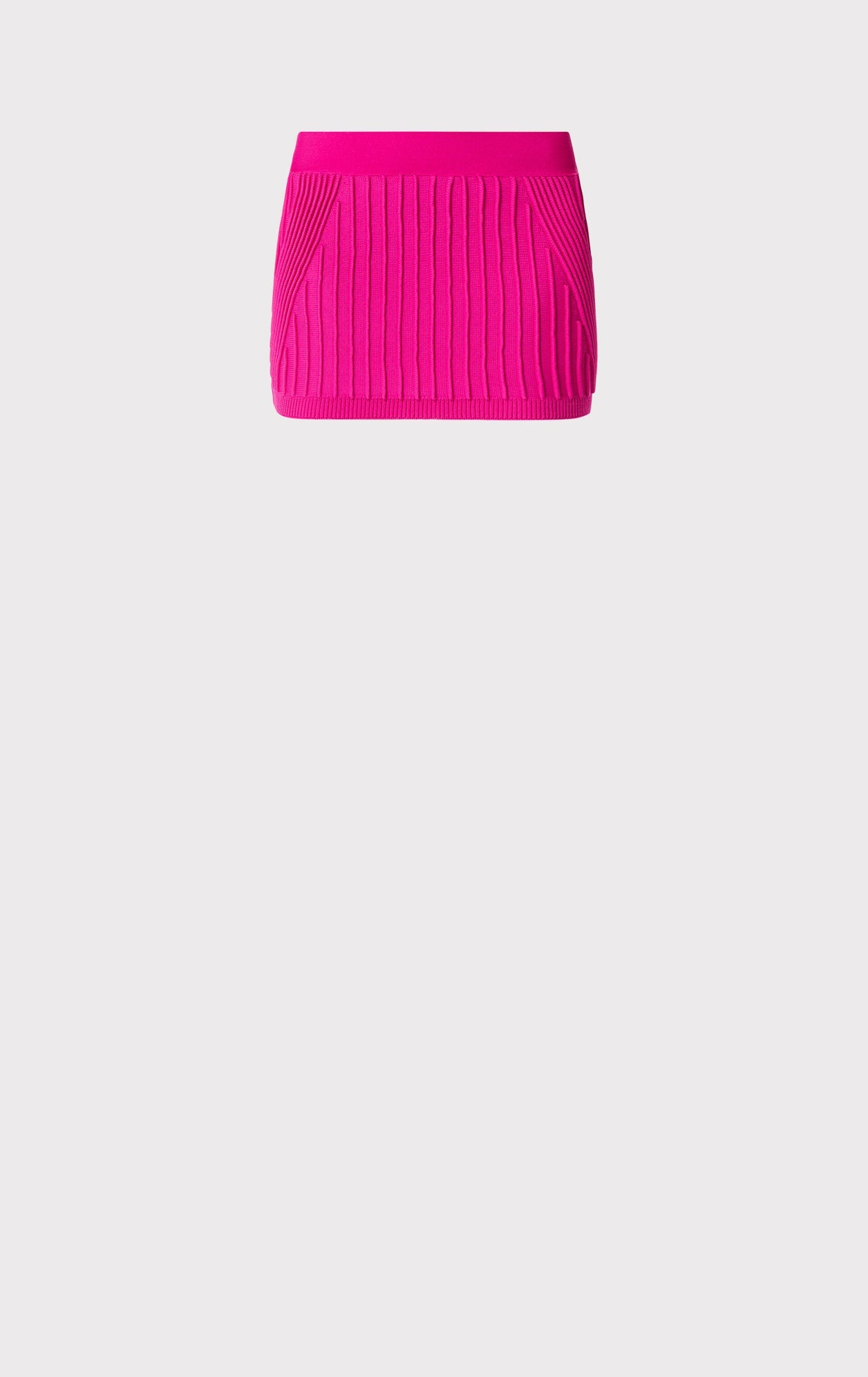 Ottoman Low Rise Mini Skirt | Magenta