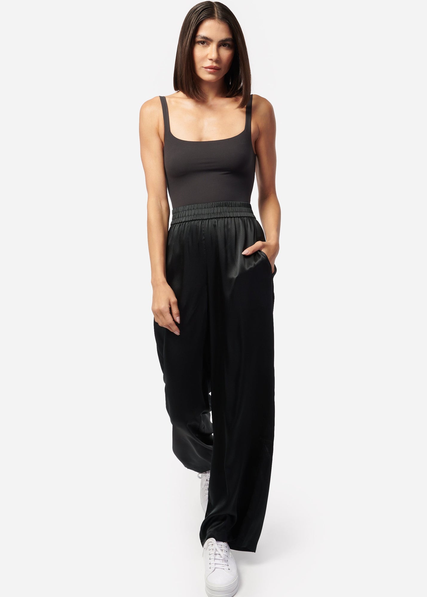 Bleecker Silk Pant | Black