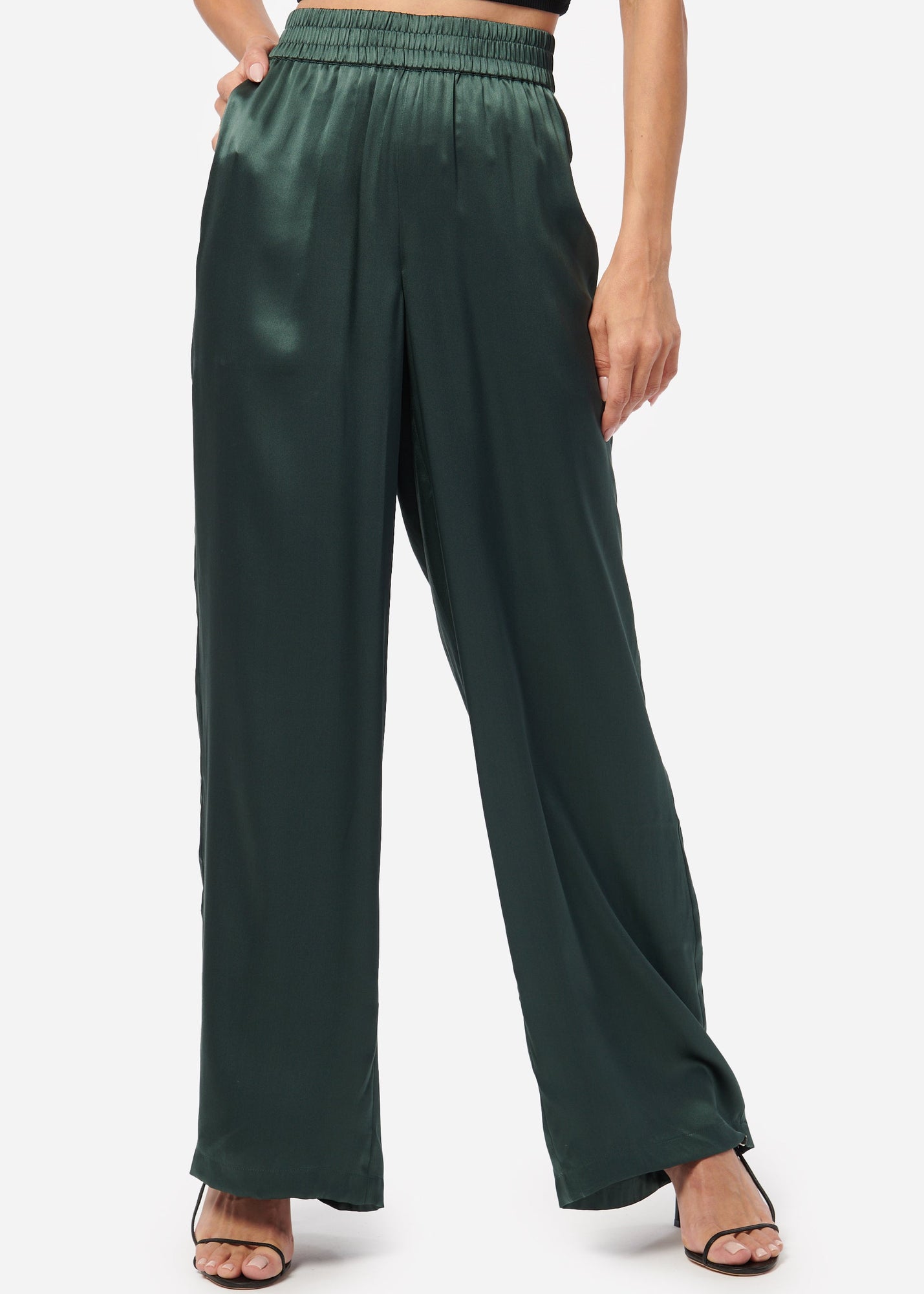 Bleecker Silk Pant | Hunter