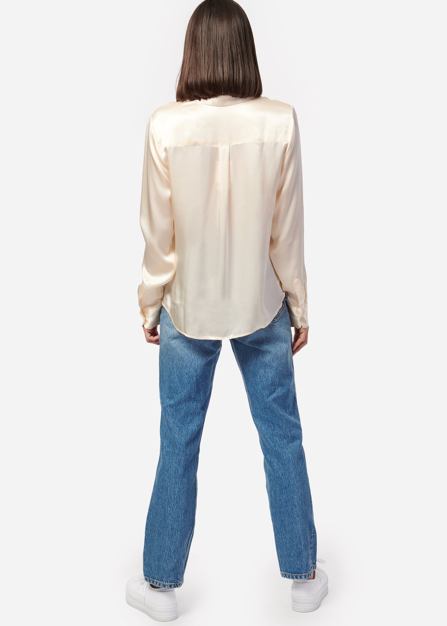 Crosby Silk Blouse | Ceramic