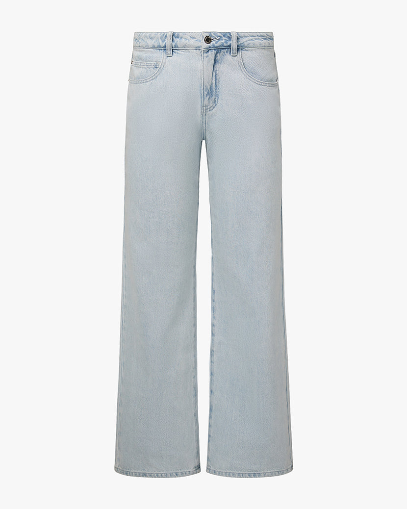 Mid Rise Slim Straight Pant | Super Light