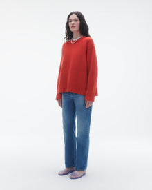 Womens | Cozy Crew | Cherry