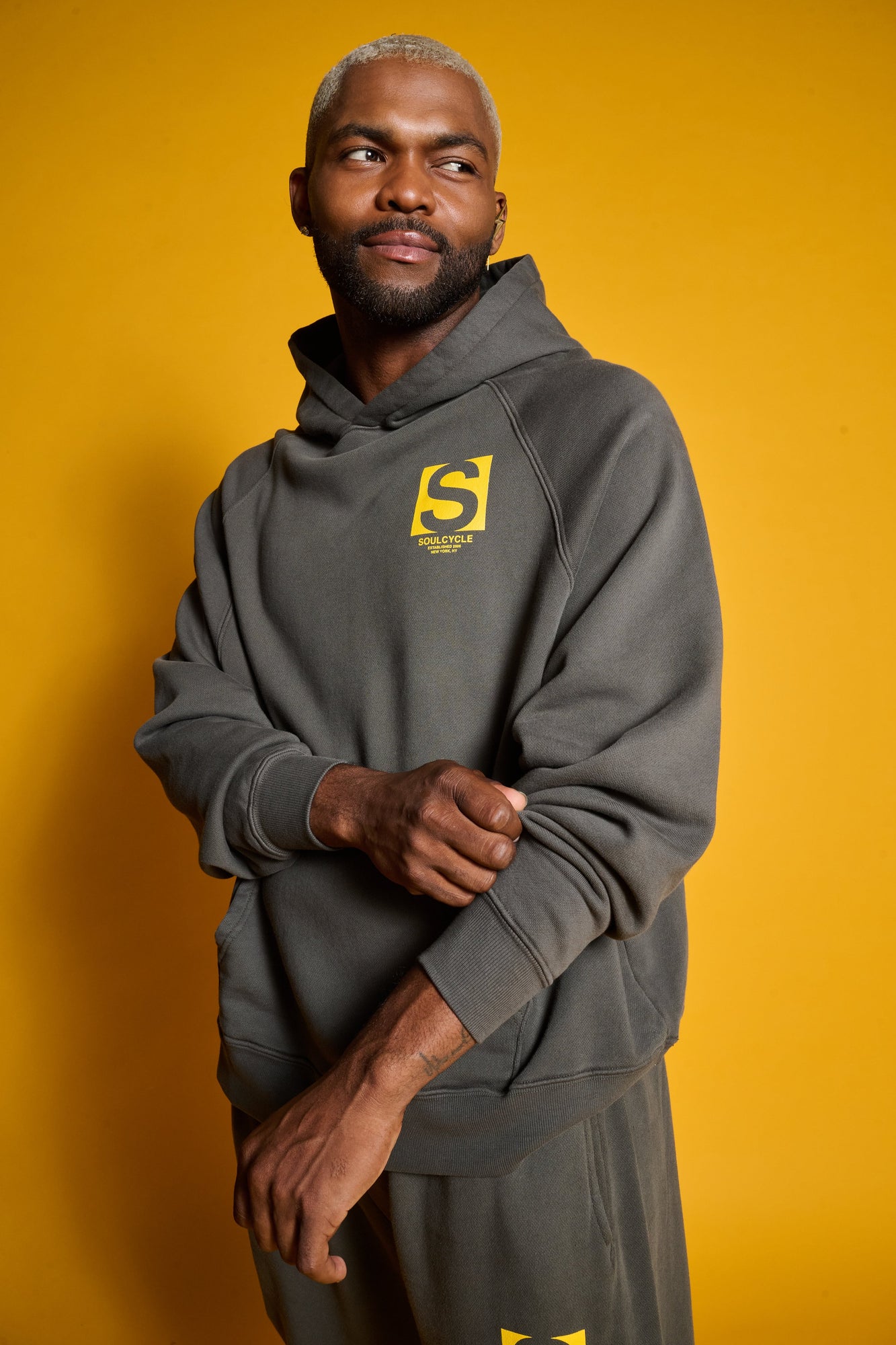 Soul by SoulCycle | Raglan Hoodie | Dark Grey
