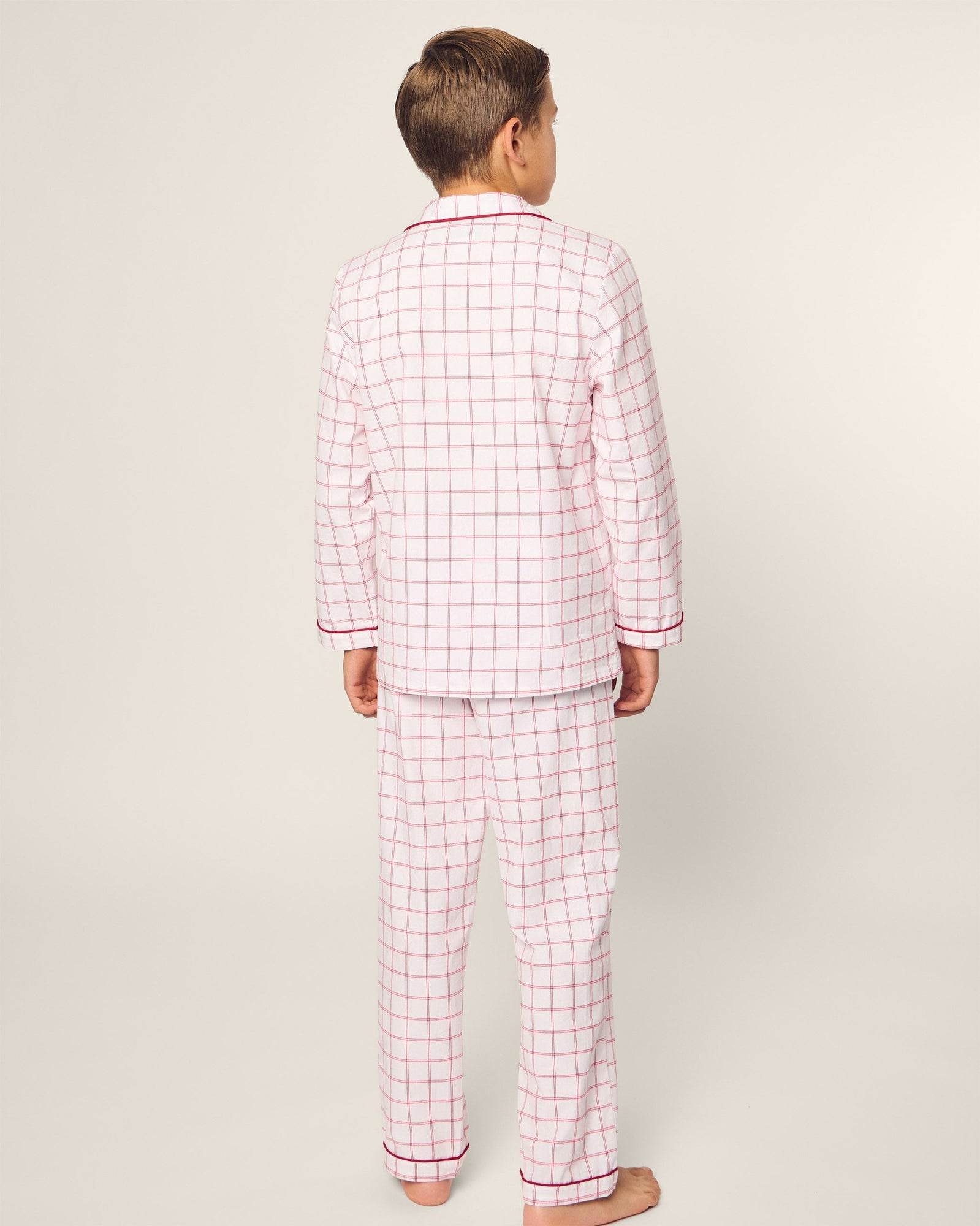 Kids | Twill Pajama Set | Garnet Tattersall