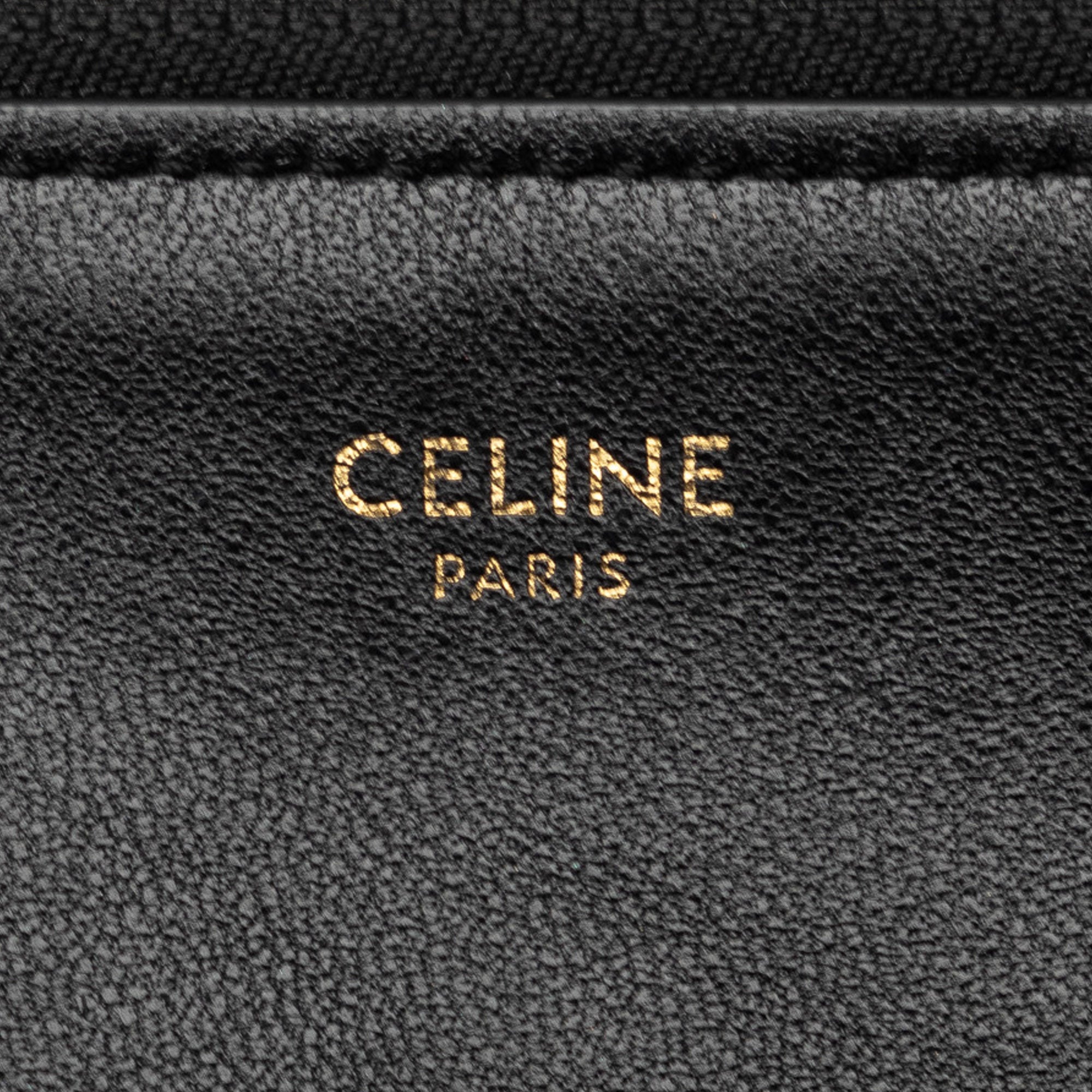 Céline Pre-Owned Large Trio Leather Crossbody | Women | Black (V1)