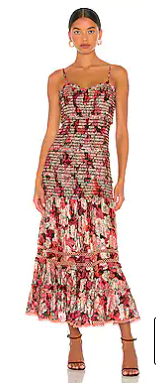 Hemant & Nandita | Crimson Midi Dress | Red