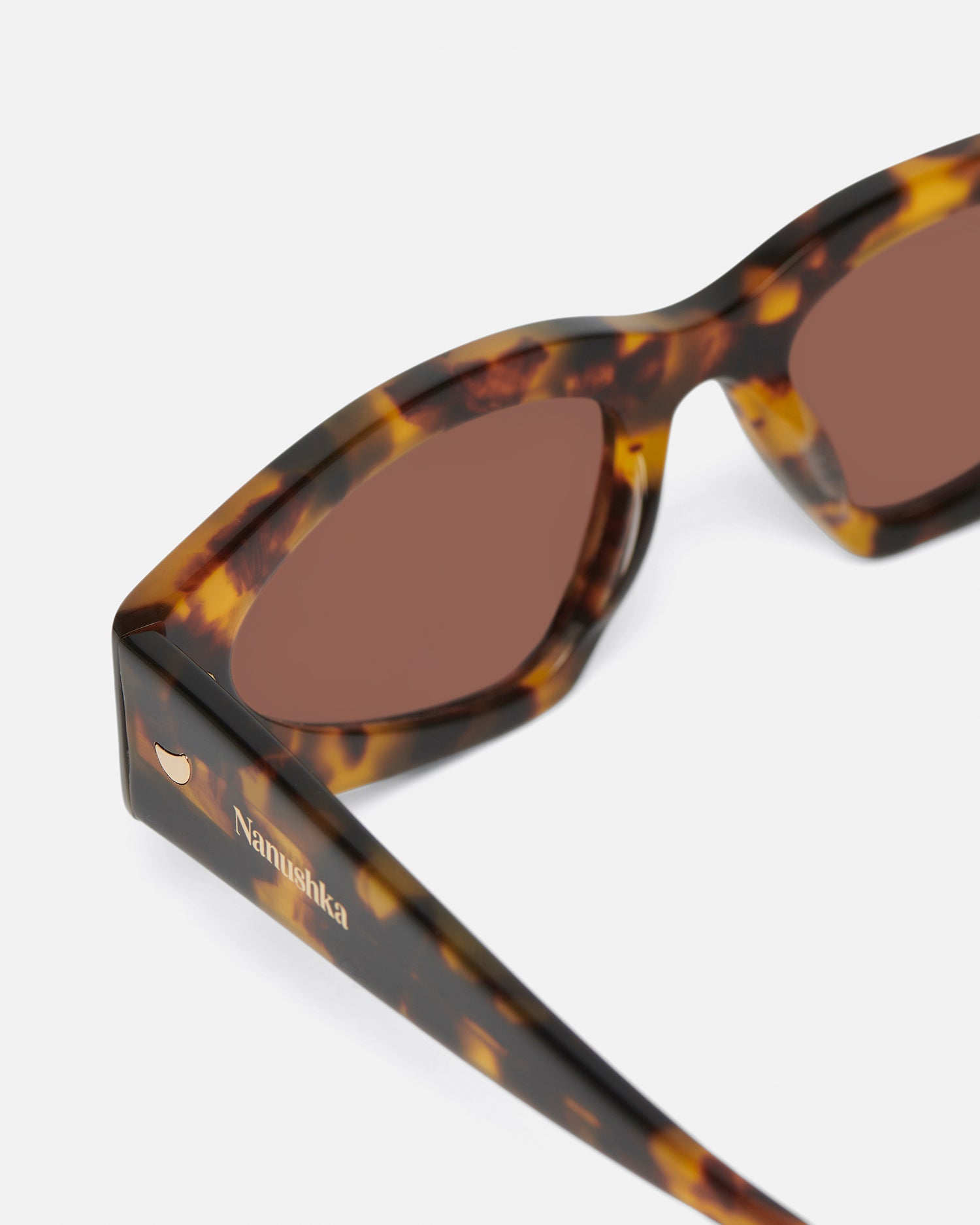 Crista Bio-Plastic D-Frame Sunglasses | Dark Amber