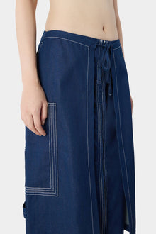 Cargo Double Skirt | Women | Blue