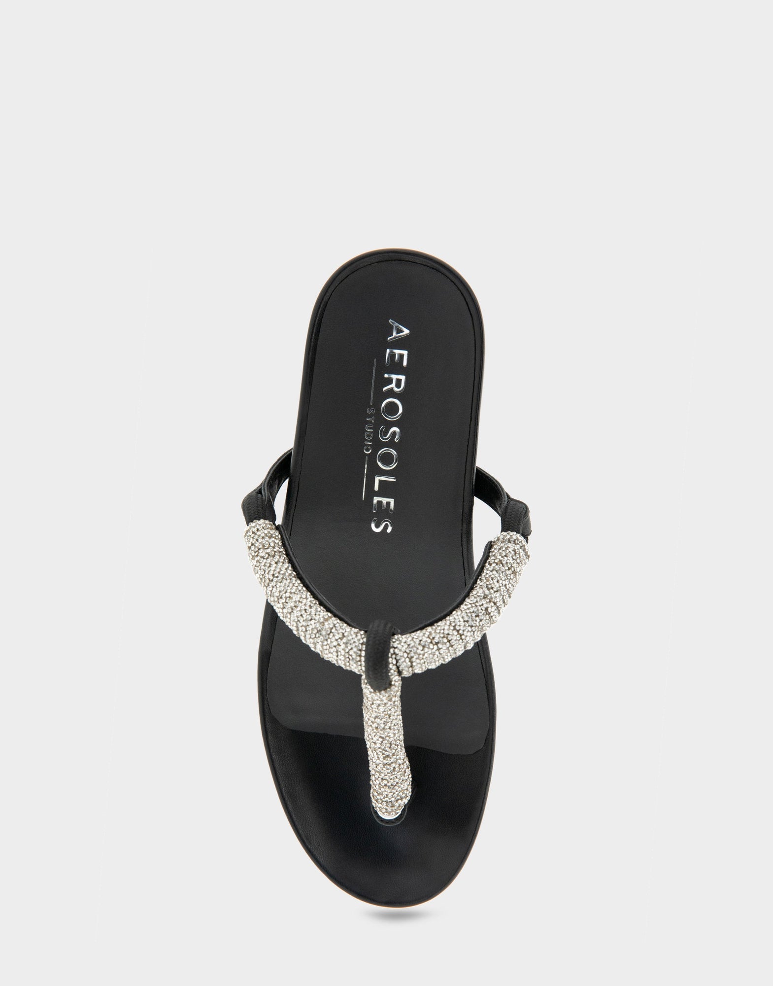 Crystal Sandal | Black