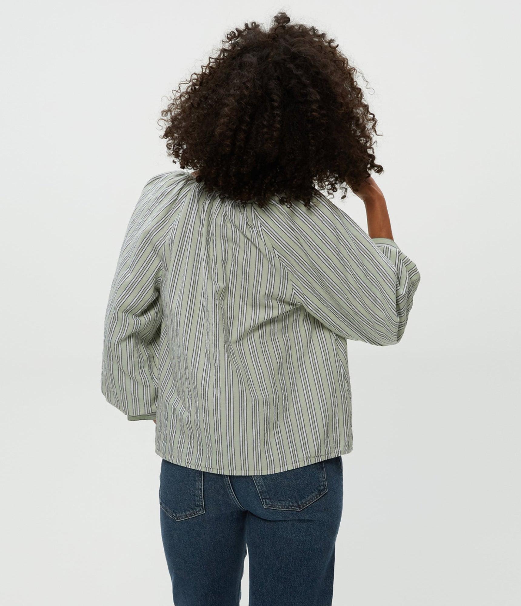 Cleo Notch Neck Top | Seacrest Stripe