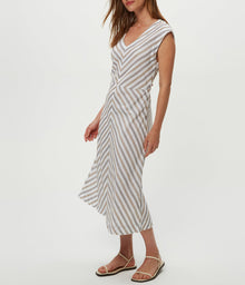 Tess Embroidered Midi Dress | White