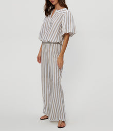 Sita Embroidered Wide Leg Pant | White