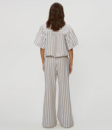 Sita Embroidered Wide Leg Pant | White