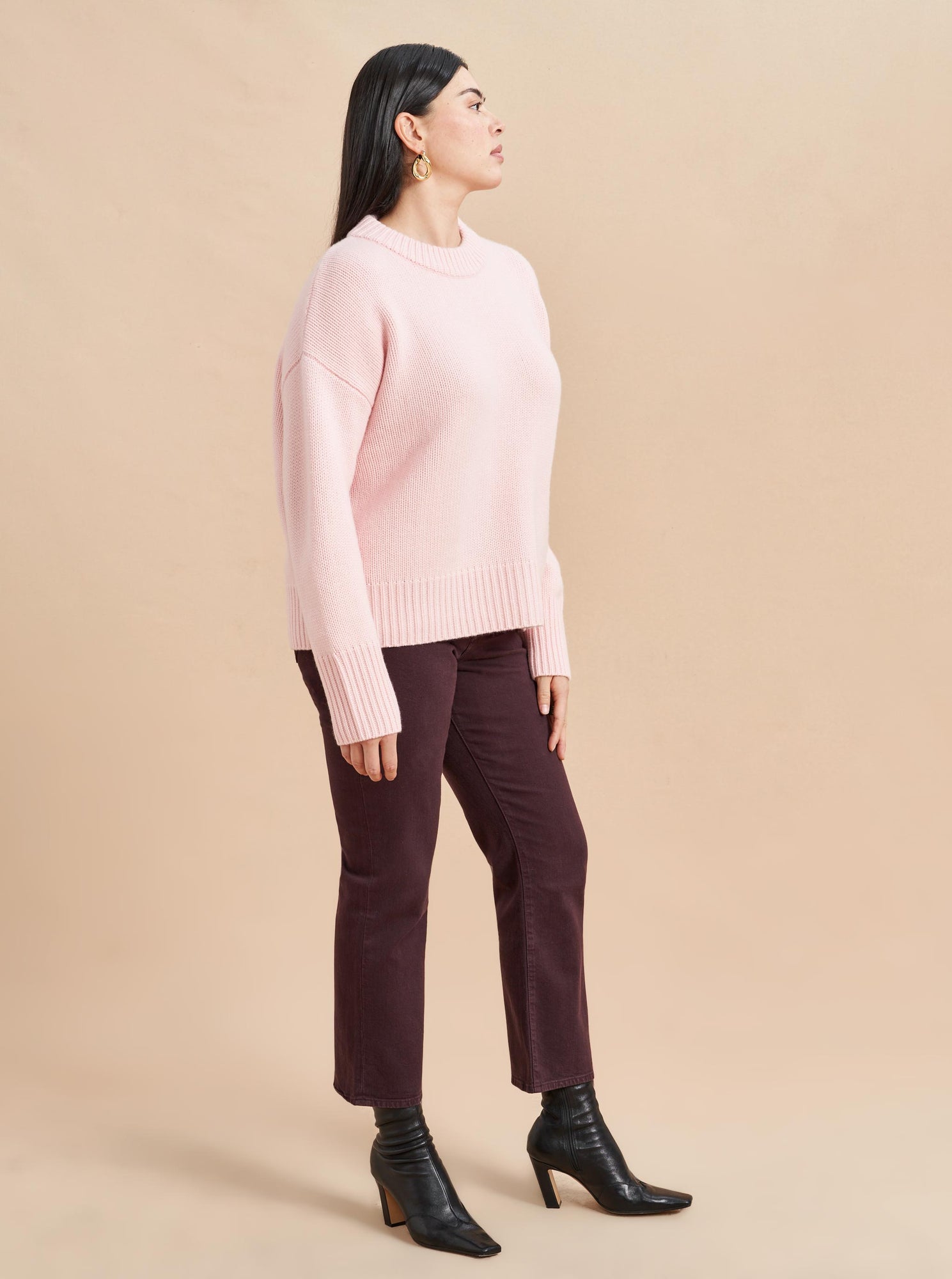Solid Marin Sweater | Blush
