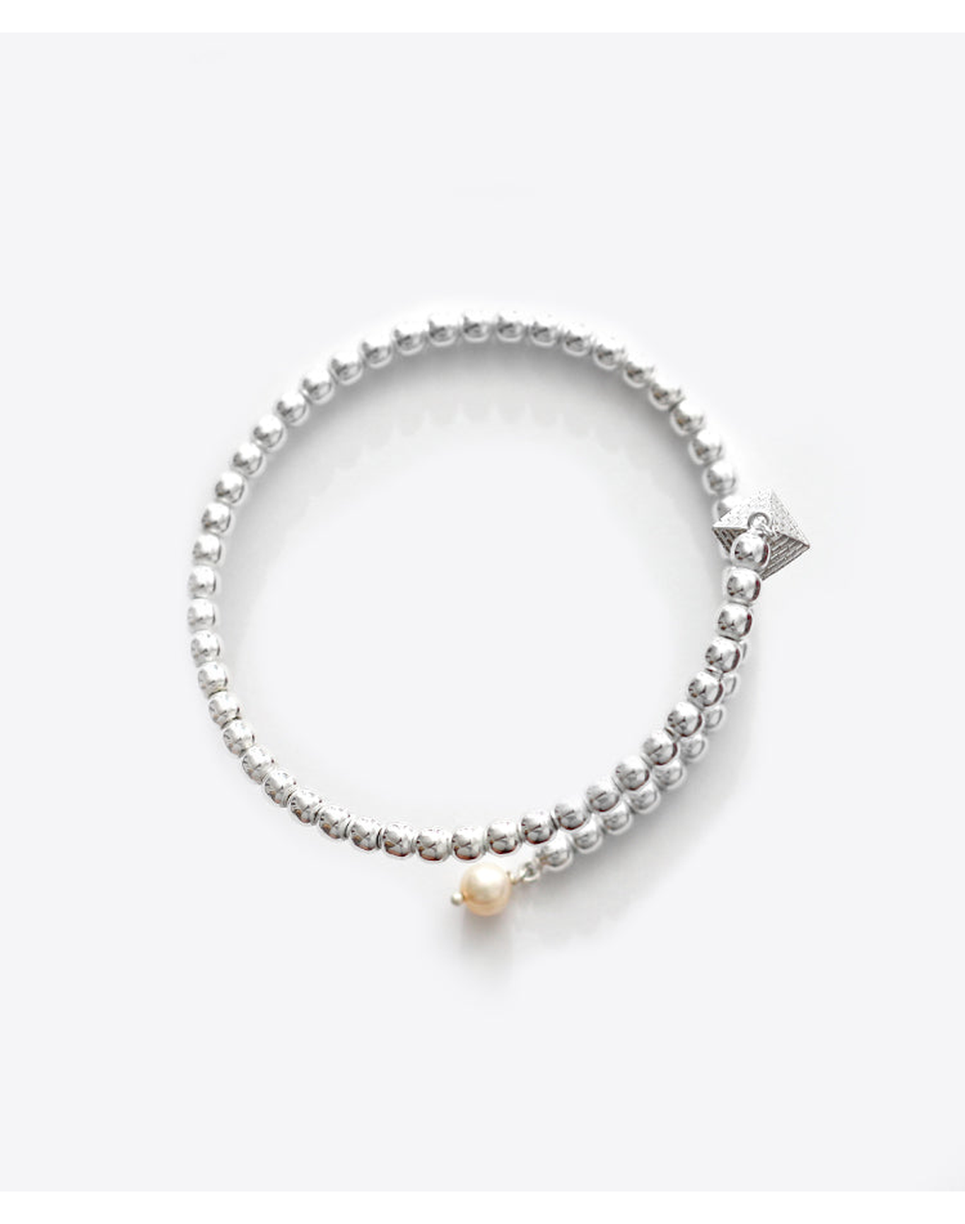 Cairo Arm & Ankle Wrap Cuff with Pyramid and Pearl Charms | Gold Vermeil and Sterling Silver
