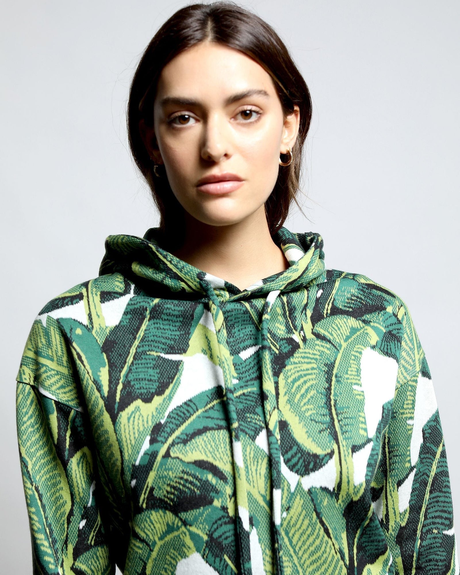Womens | California Love Hyper Reality Knit Hoodie | Leaf