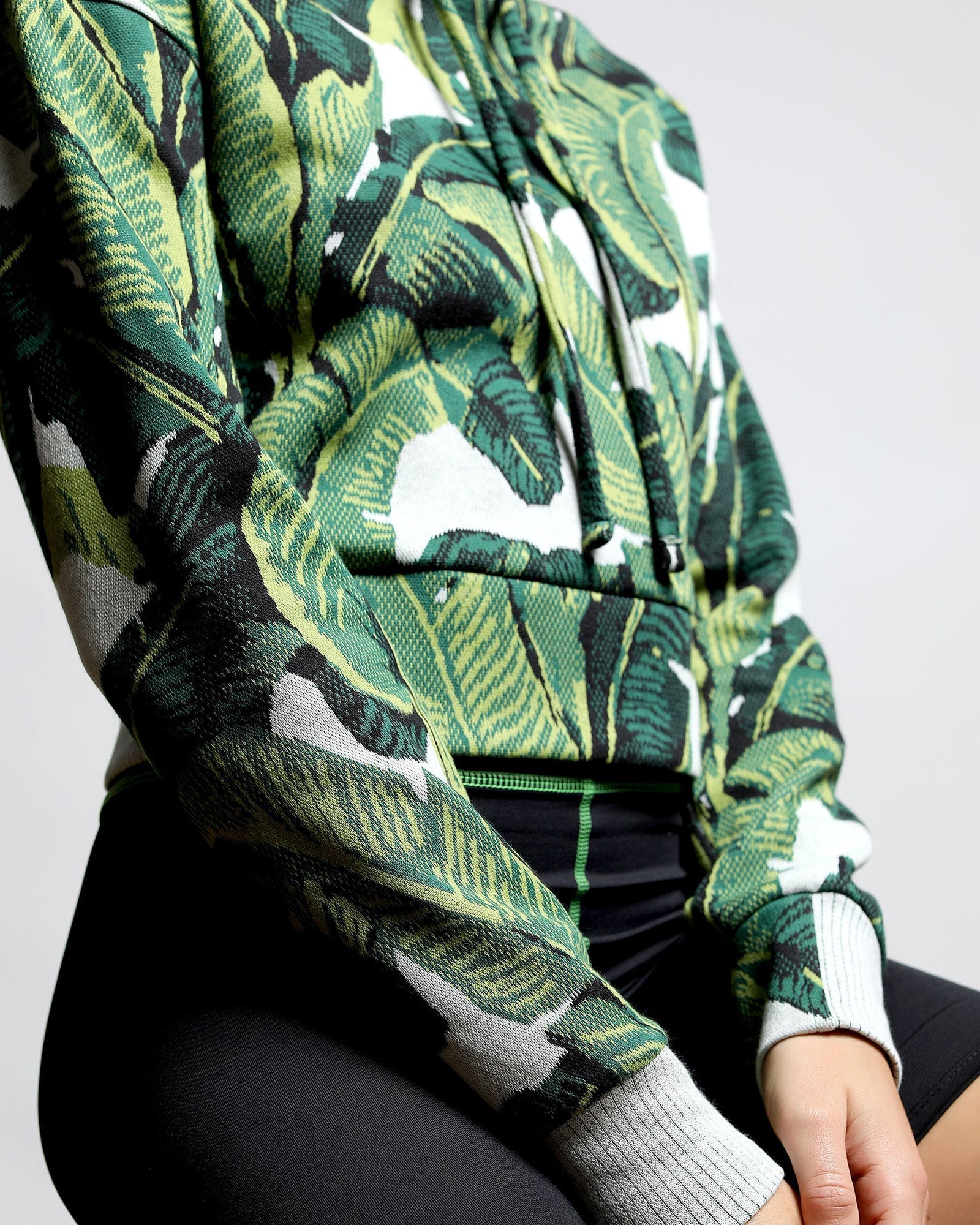 Womens | California Love Hyper Reality Knit Hoodie | Leaf